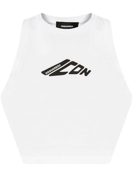  Dsquared2 Logo-print Top - White 