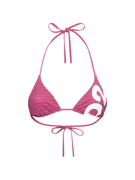  Dsquared2 Logo Triangle Bikini Top - Pink 