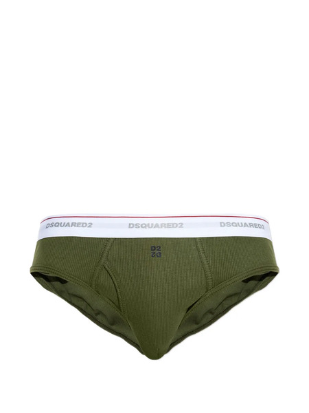  Dsquared2 Logo-waistband Briefs - Green 