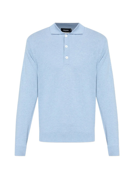  Dsquared2 Long-sleeve Polo Shirt - Blue 