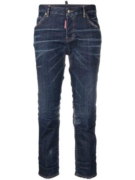  Dsquared2 Low-rise Cropped Jeans - Blue 