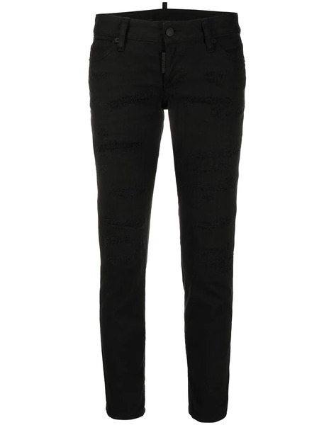  Dsquared2 Mid-rise Cropped Jeans - Black 