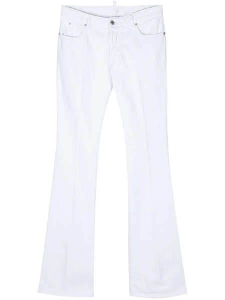  Dsquared2 Mid-rise Flared Jeans - White 