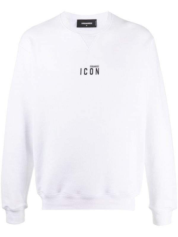  Dsquared2 Mini Icon-print Crew Neck Sweatshirt - White 