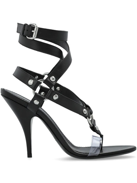  Dsquared2 115mm Leather Sandals - Black 