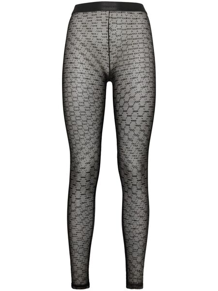  Dsquared2 Monogram High-waisted Tights - Black 