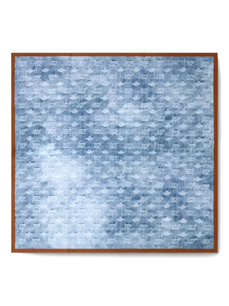  Dsquared2 Monogram-print Scarf - Blue 