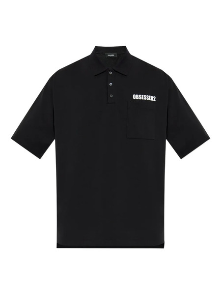  Dsquared2 Obsessed2-pocket Polo Shirt - Black 
