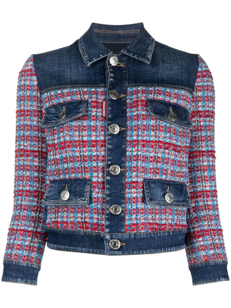  Dsquared2 Panelled Denim Jacket - Blue 