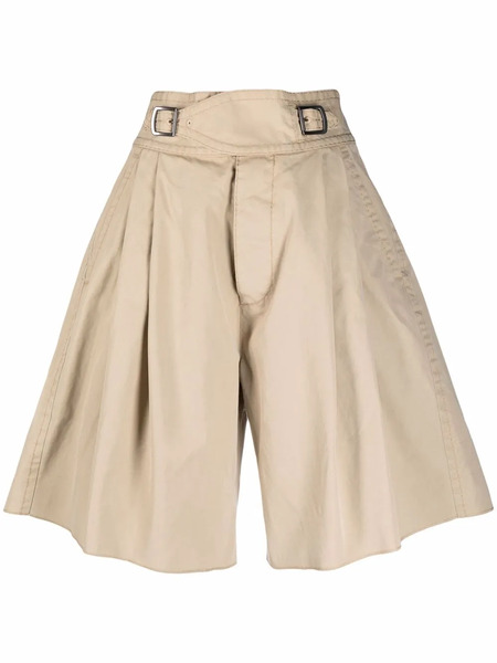  Dsquared2 Pleated High-waist Shorts - Neutrals 