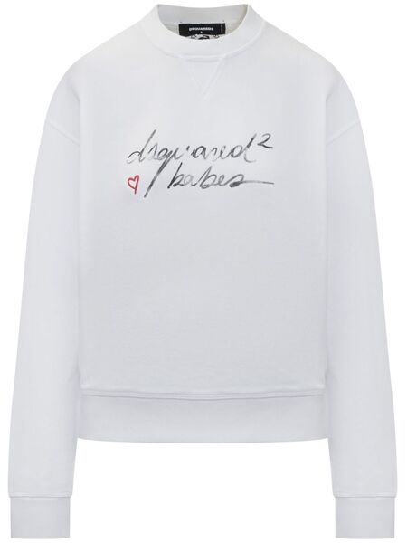  Dsquared2 Printed Sweatshirt - White 