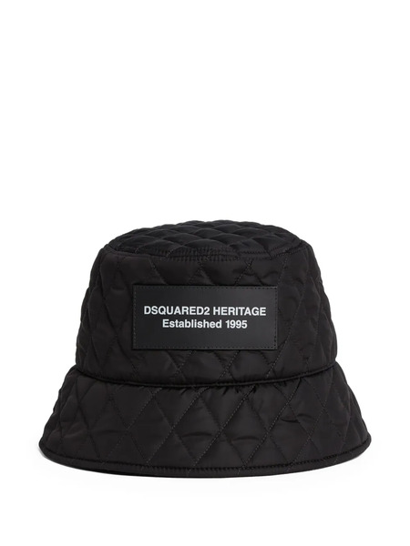  Dsquared2 Quilted Bucket Hat - Black 