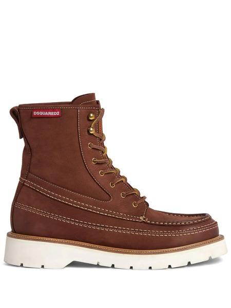  Dsquared2 Raised-seam Leather Boots - Brown 