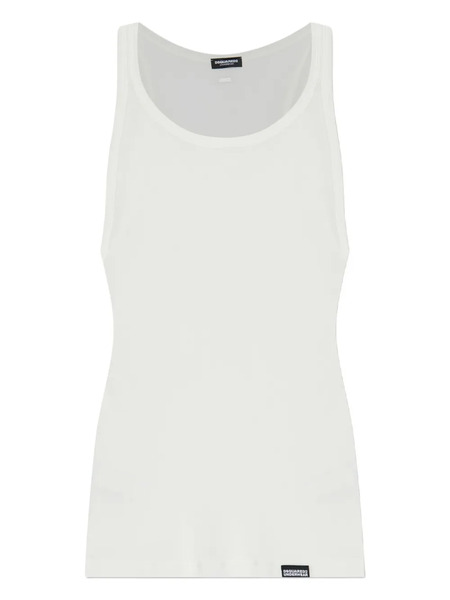  Dsquared2 Ribbed Tank Top - White 