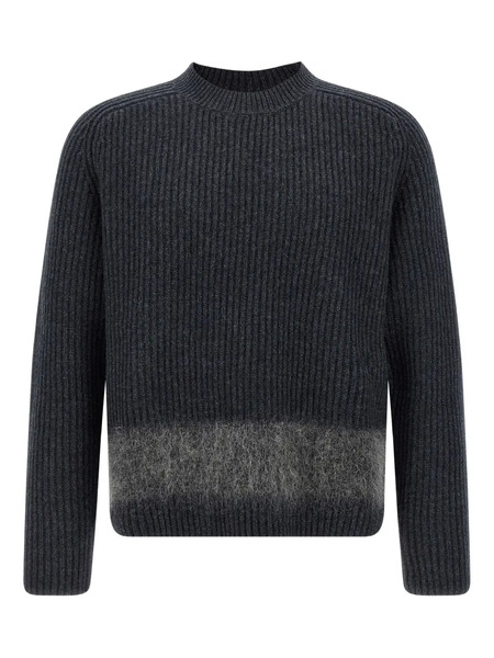  Dsquared2 Ribbed Wool-insert Sweater - Grey 