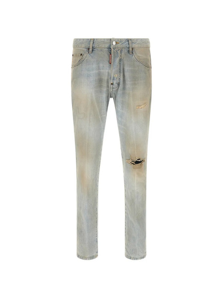  Dsquared2 Ripped Stonewashed Jeans - Blue 