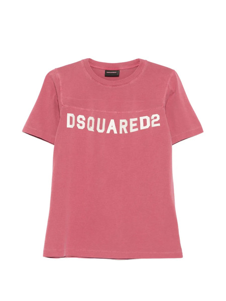  Dsquared2 Round-neck Printed T-shirt - Pink 