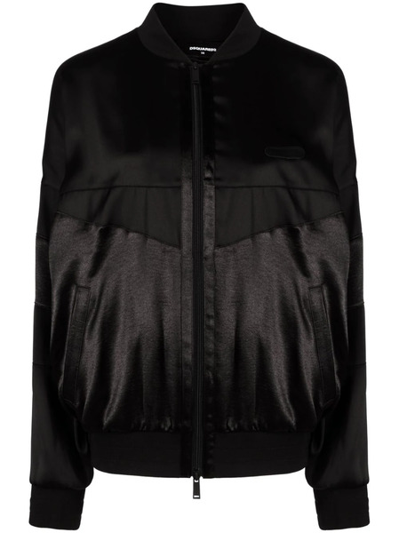 Dsquared2 Shine-effect Bomber Jacket - Black 
