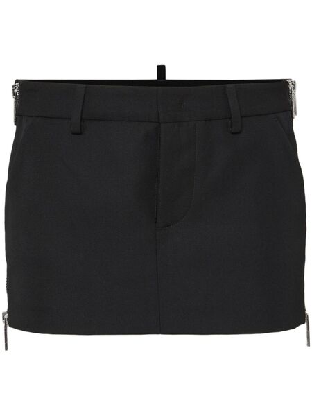  Dsquared2 Side-zip Mini Skirt - Black 