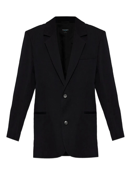 Dsquared2 Single-breasted Wool Blazer - Black 