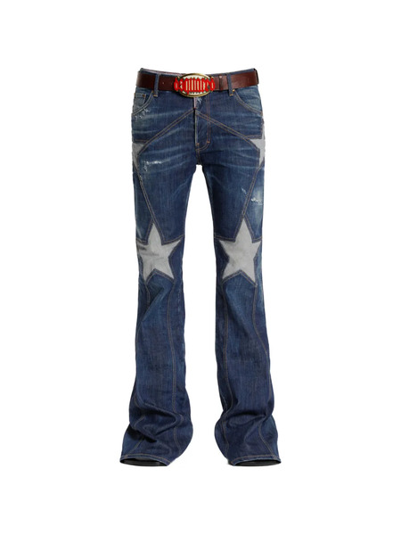  Dsquared2 Star-detail Denim Jeans - Blue 