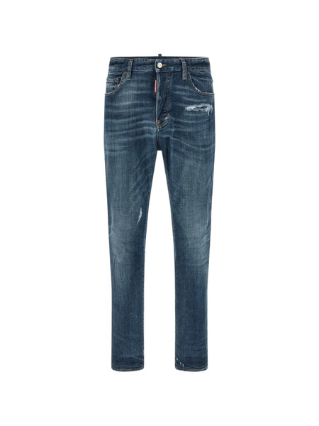  Dsquared2 Stonewashed-effect Straight Jeans - Blue 