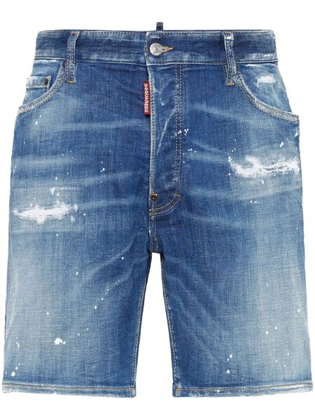  Dsquared2 Stretch-cotton Denim Shorts - Blue 