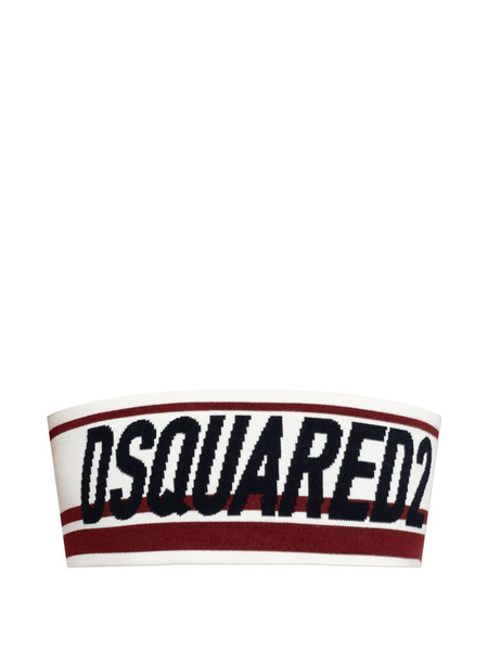  Dsquared2 Striped Knitted Top - White 