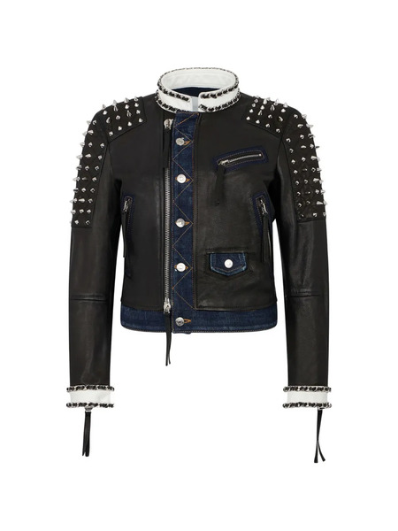  Dsquared2 Studded Biker Jacket - Black 