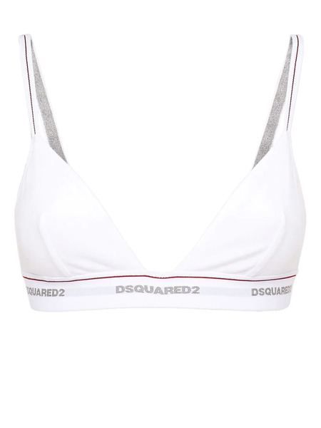  Dsquared2 Triangle-cup Jersey Bra - White 