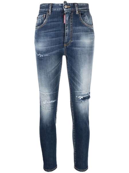  Dsquared2 Twiggy Cropped Jeans - Blue 
