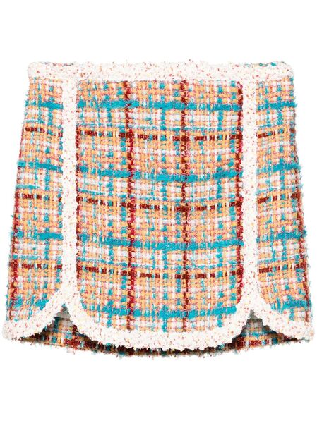 Dsquared2 Upper East Side Bouclé Miniskirt - Orange 