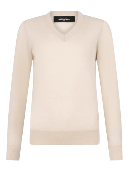  Dsquared2 V-neck Sweater - Neutrals 