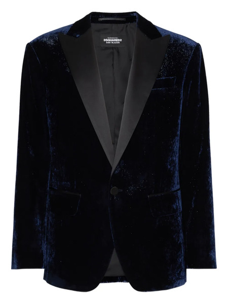  Dsquared2 Velvet Blazer - Blue 