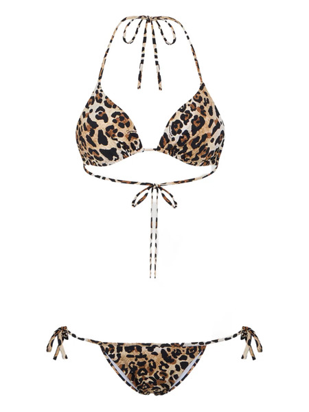  Dsquared2 Wild2 Triangle Bikinis - Brown 