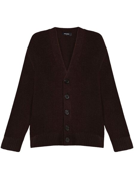  Dsquared2 Wool Cardigan - Brown 