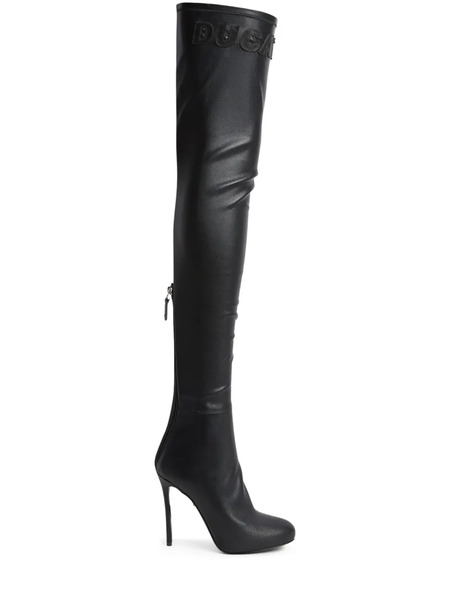  Dsquared2 X Ducati Leather Over-the-knee Boots - Black 