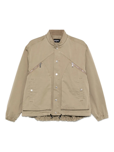  Dsquared2 Zip-pocket Button-fastening Jacket - Neutrals 