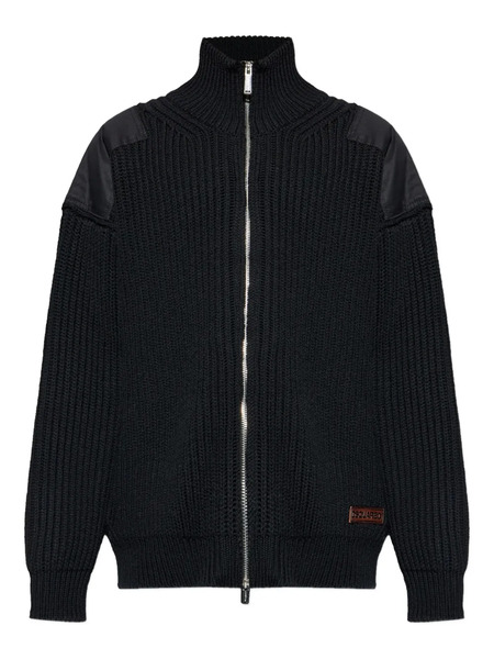  Dsquared2 Zip Shoulder-panel Cardigan - Black 
