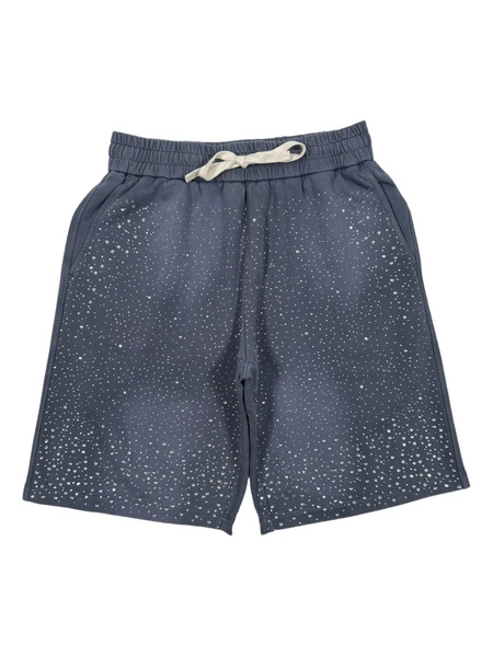  Duaa Success Stone Track Shorts - Blue 
