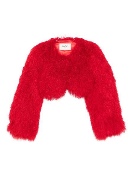  Ducie Becca Shearling Jacket - Red 