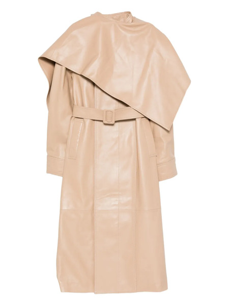  Ducie Nina Leather Coat - Neutrals 