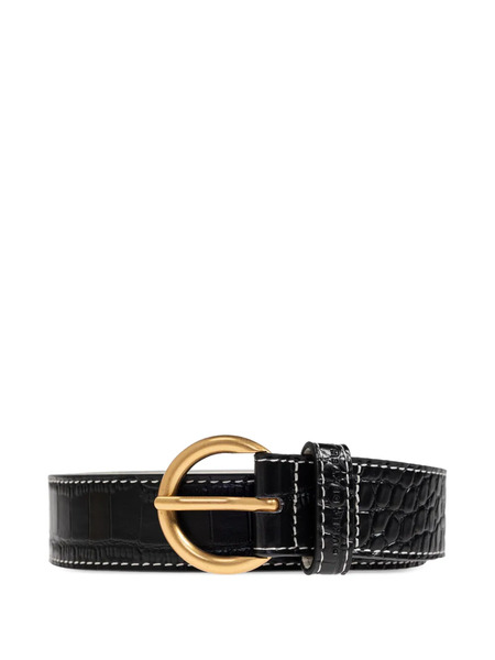 Duke & Dexter Ellis Croc-effect Belt - Black 