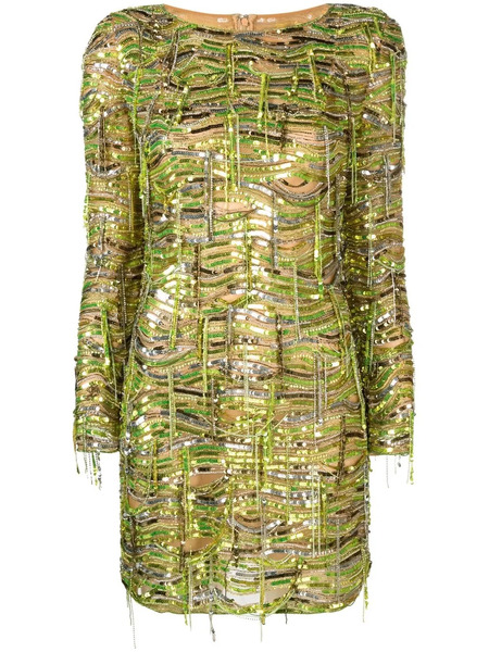  Dundas Sequin-embellished Minidress - Green 