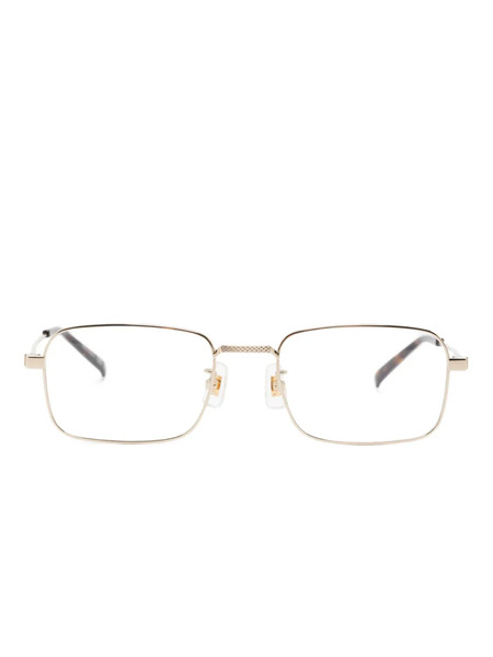  Dunhill Rectangle-frame Glasses - Gold 