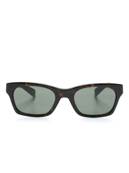  Dunhill Rectangle-frame Sunglasses - Brown 