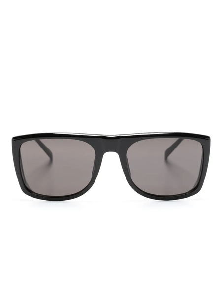  Dunhill Side-flap Square-frame Sunglasses - Black 