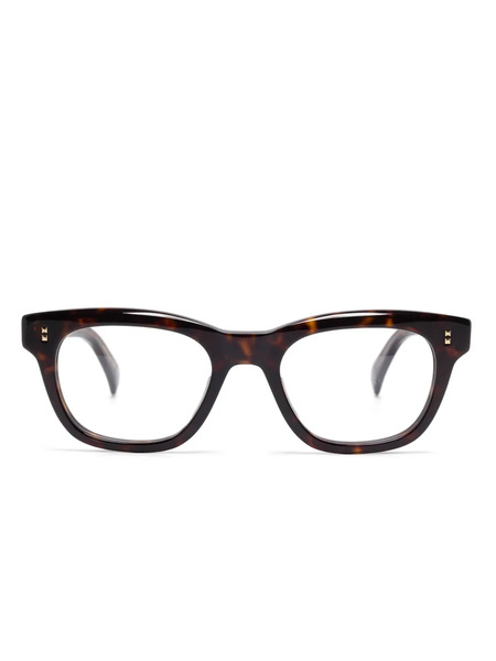  Dunhill Square-frame Glasses - Brown 