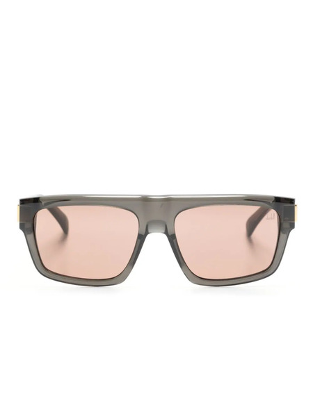  Dunhill Tinted-lenses Rectangle-frame Sunglasses - Grey 
