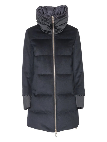  Duno Adriel Drawstring Funnel-neck Coat - Grey 
